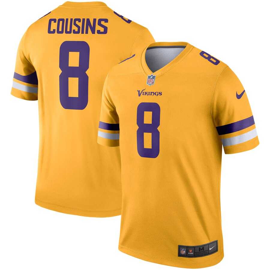 Nike Vikings 8 Kirk Cousins Gold Inverted Legend Jersey Dzhi,We sell and wholesale Nike Vikings 8 Kirk Cousins Gold Inverted Legend Jersey Dzhi on line form chian!